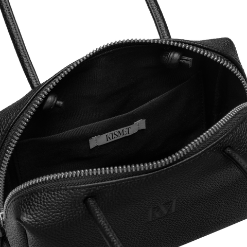 'Const' Compact Leather Pouch Bag