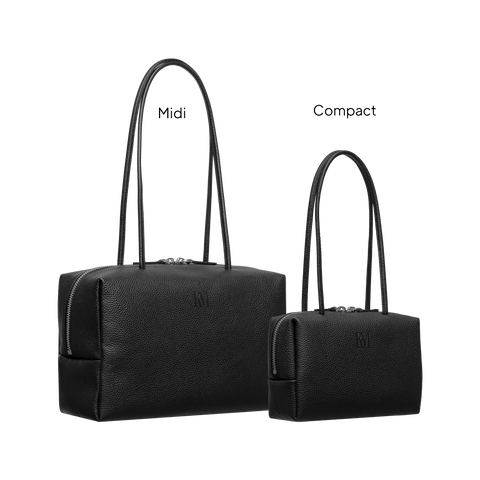'Const' Compact Leather Pouch Bag