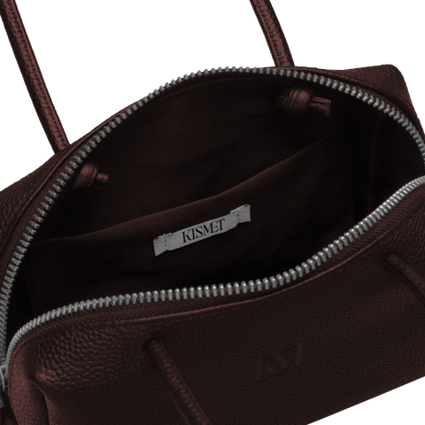'Const' Compact Leather Pouch Bag