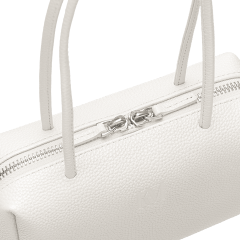 'Const' Compact Leather Pouch Bag