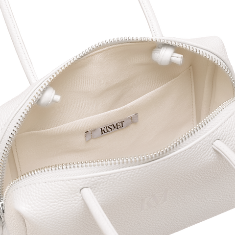 'Const' Compact Leather Pouch Bag