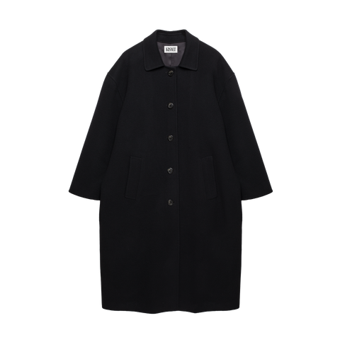 'Rever' Wool Long Rever Coat