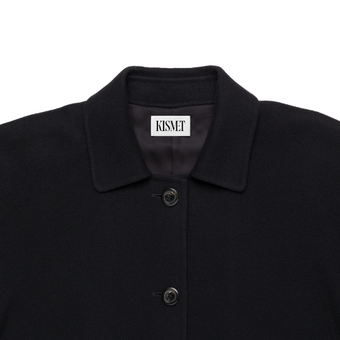 'Rever' Wool Long Rever Coat