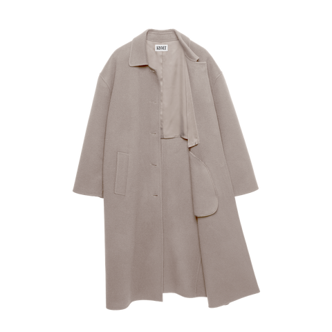 'Rever' Wool Long Rever Coat
