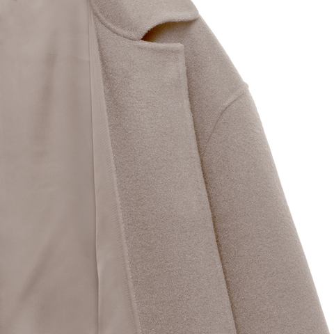 'Rever' Wool Long Rever Coat