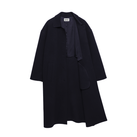 'Rever' Wool Long Rever Coat