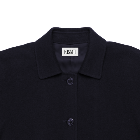 'Rever' Wool Long Rever Coat