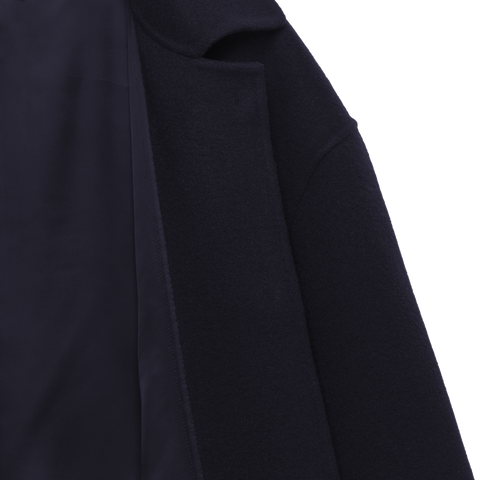 'Rever' Wool Long Rever Coat